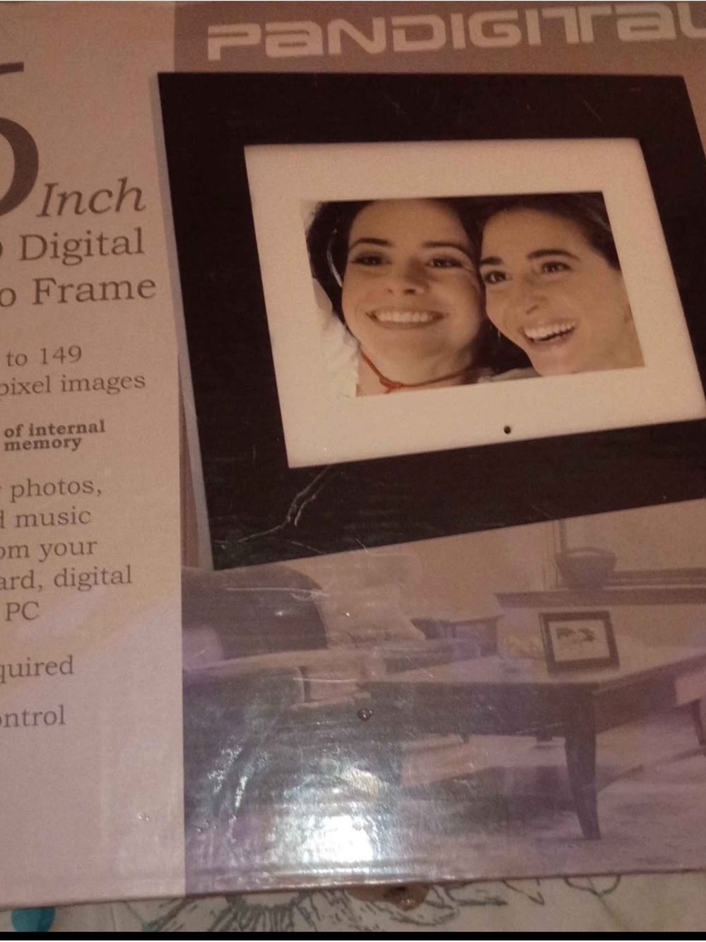 8-Inch Black Digital Photo Frame